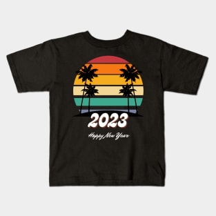 Beach Camp Lover New Year 2023 t-shirt Kids T-Shirt